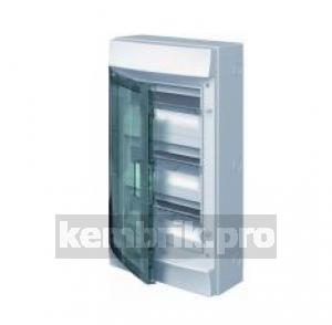 Щит распределительный навесной ЩРн-п 36М пластиковый прозрачная дверь (3 ряда) Mistral65 с клеммами