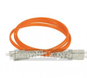 Шнур оптический коммутационный соединительный (патч-корд) для многомодового кабеля (MM) 50/125 (OM2) SC/UPC-SC/UPC двойного исполнения (Duplex) LSZH 1м