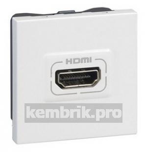 Mosaic Розетка аудио и видео HDMI белая