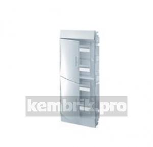 Щит распределительный встраиваемый ЩРв-п Mistral41 48М пластиковый непрозрачная дверь с клеммами