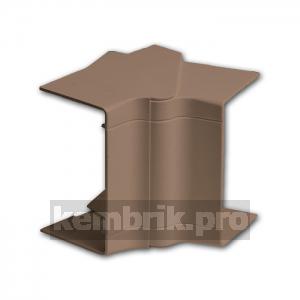 Угол внутренний для РКК-100х60 и 100х40 разводной (коричневый)