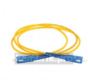 Шнур оптический коммутационный соединительный (патч-корд) для одномодового кабеля (SM) 9/125 (OS2) SC/UPC-SC/UPC одинарного исполнения (Simplex) LSZH 2м
