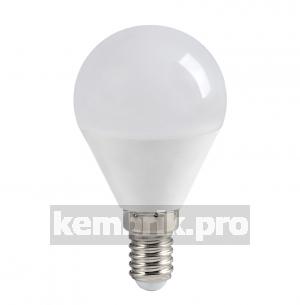 Лампа светодиодная LED 7вт E14 белый матовый шар ECO