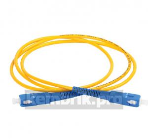 Шнур оптический коммутационный соединительный (патч-корд) для одномодового кабеля (SM) 9/125 (OS2) SC/UPC-SC/UPC одинарного исполнения (Simplex) LSZH 1м