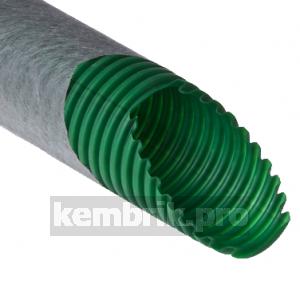 Труба гибкая 63мм зеленая ПНД (50м) с фильтром