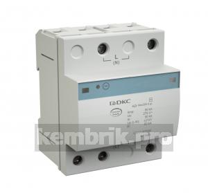 Ограничитель перенапряжения класс II+III 2П L-N-PE 20кА (8/20) c EMI фильтром