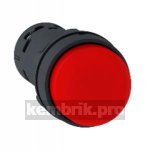 Кнопка выступающая красная пружинный возврат 1НЗ