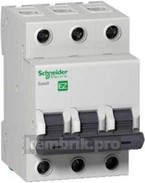 Автомат Schneider electric Easy9 ВА 3П 16А c 4.5кА