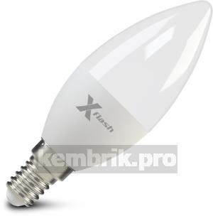 Лампа светодиодная X-flash Xf-e14-c37-6.5w-2700k-230v