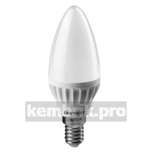 Лампа светодиодная LED 6вт E14 теплый матовая свеча ОНЛАЙТ